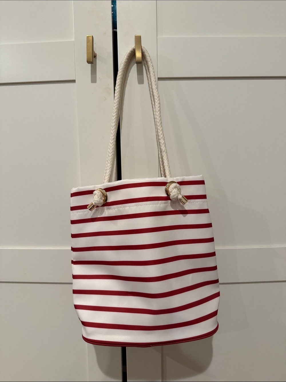 2026 GAP Striped Rope-Handle Tote Bag NWT